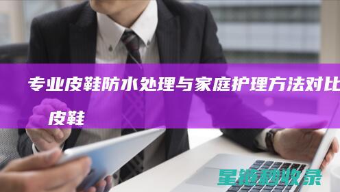专业皮鞋防水处理与家庭护理方法对比分析 (皮鞋防水技术)